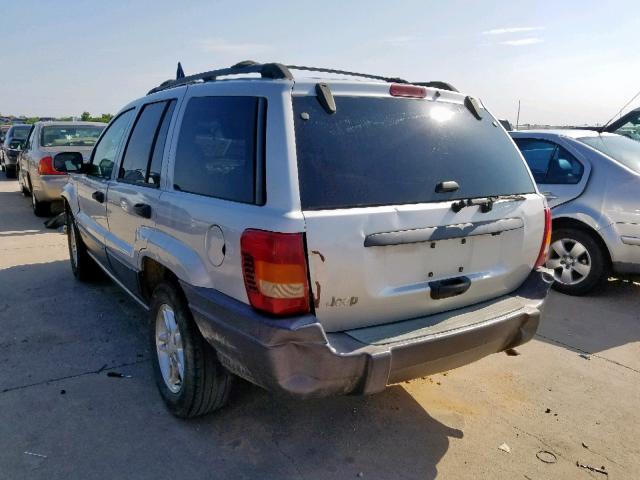 1J4GX48S43C583595 - 2003 JEEP GRAND CHER SILVER photo 3