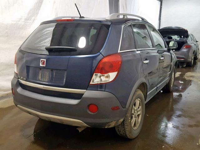 3GSCL33P48S643765 - 2008 SATURN VUE XE BLUE photo 4