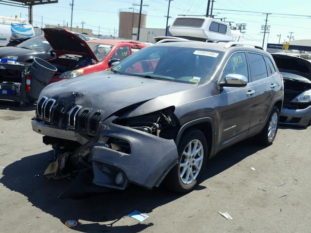 1C4PJLCB8EW148895 - 2014 JEEP CHEROKEE L GRAY photo 2