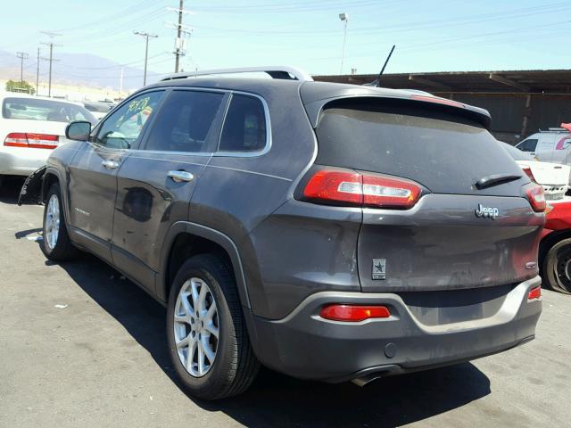 1C4PJLCB8EW148895 - 2014 JEEP CHEROKEE L GRAY photo 3