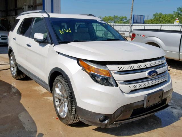 1FM5K7F87DGA04142 - 2013 FORD EXPLORER L WHITE photo 1