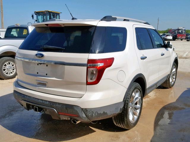 1FM5K7F87DGA04142 - 2013 FORD EXPLORER L WHITE photo 4