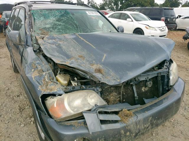 JTEEP21A160168318 - 2006 TOYOTA HIGHLANDER BLUE photo 9