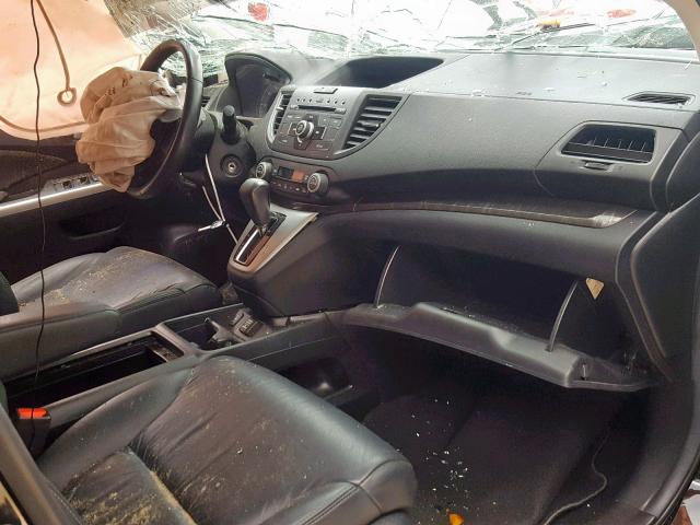 5J6RM3H78DL010630 - 2013 HONDA CR-V EXL BLACK photo 5