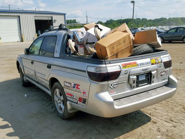 4S4BT62C157103383 - 2005 SUBARU BAJA SPORT SILVER photo 3