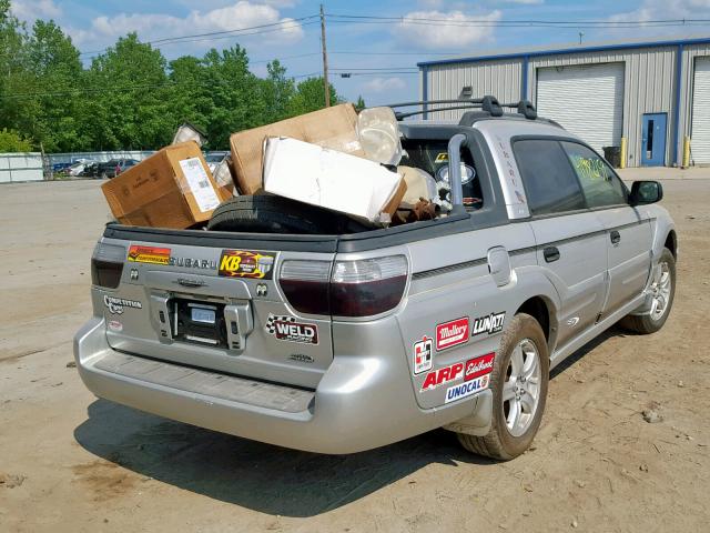 4S4BT62C157103383 - 2005 SUBARU BAJA SPORT SILVER photo 4