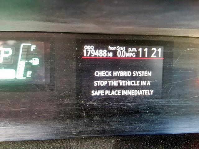 JTDKDTB38C1513095 - 2012 TOYOTA PRIUS C WHITE photo 8