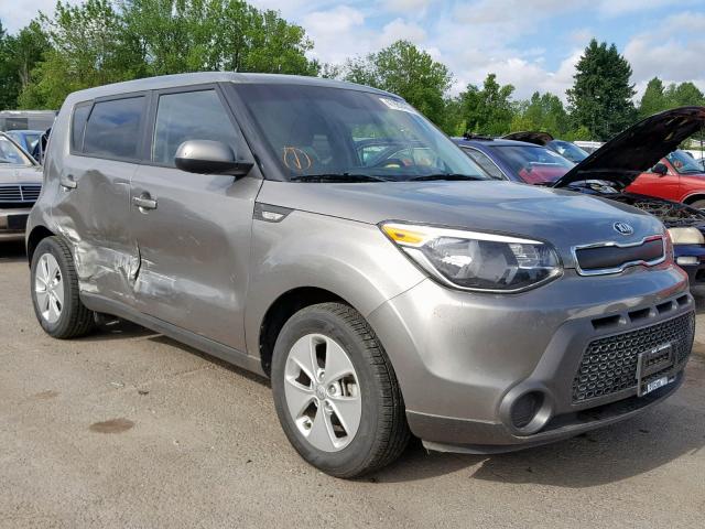 KNDJN2A29E7038200 - 2014 KIA SOUL GRAY photo 1