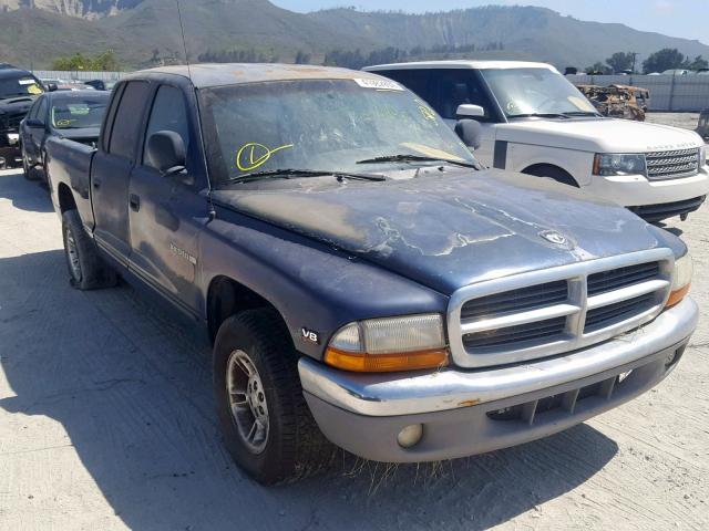 1B7GL2AN5YS733897 - 2000 DODGE DAKOTA QUA BLUE photo 1