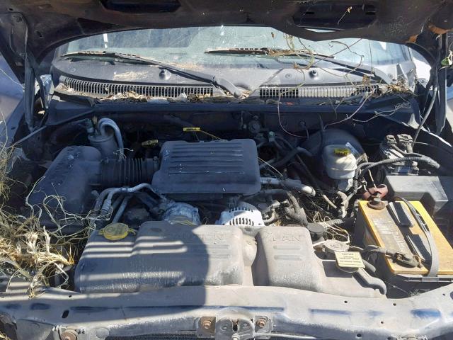 1B7GL2AN5YS733897 - 2000 DODGE DAKOTA QUA BLUE photo 7