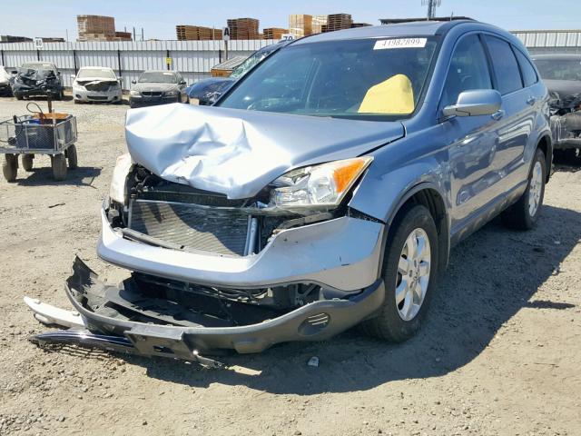 JHLRE38757C057401 - 2007 HONDA CR-V EXL BLUE photo 2