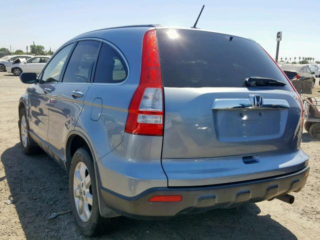 JHLRE38757C057401 - 2007 HONDA CR-V EXL BLUE photo 3