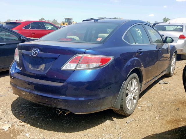 1YVHP82A395M30246 - 2009 MAZDA 6 I BLUE photo 4