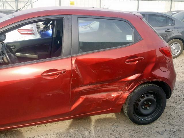 JM1DE1KZ8E0173437 - 2014 MAZDA MAZDA2 SPO RED photo 9