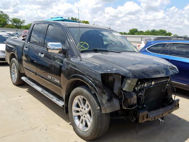 1N6BA0ED7BN305323 - 2011 NISSAN TITAN S BLACK photo 1