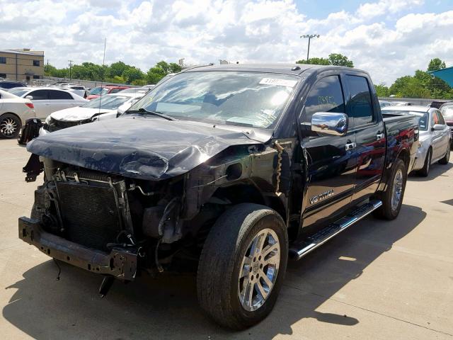 1N6BA0ED7BN305323 - 2011 NISSAN TITAN S BLACK photo 2