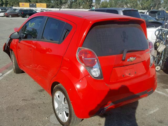 KL8CD6S9XEC559635 - 2014 CHEVROLET SPARK 1LT RED photo 3