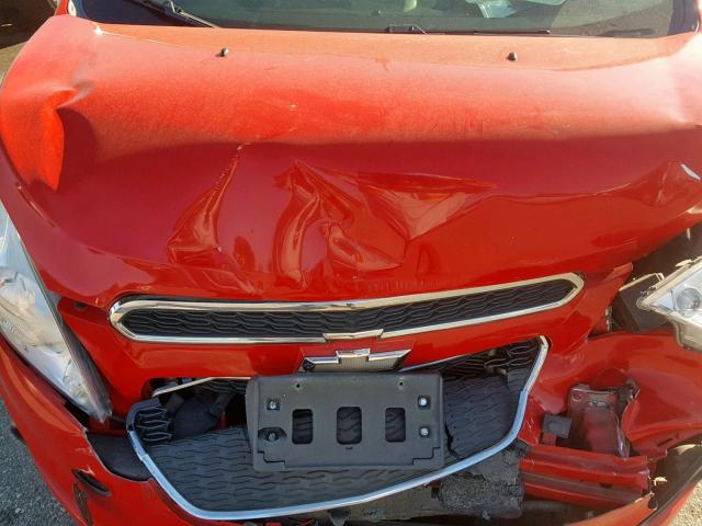 KL8CD6S9XEC559635 - 2014 CHEVROLET SPARK 1LT RED photo 7