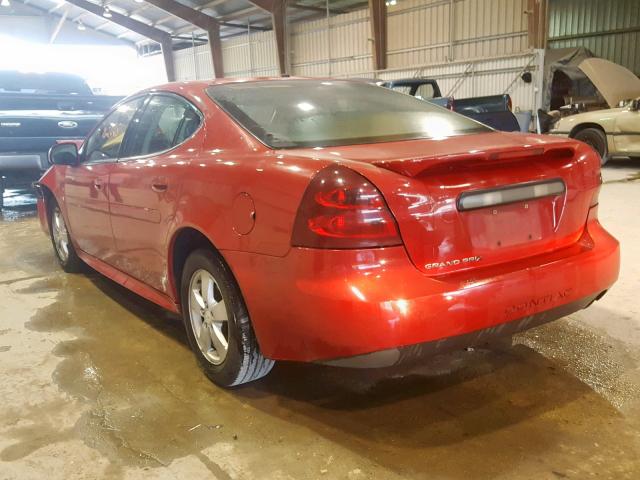 2G2WP552181123291 - 2008 PONTIAC GRAND PRIX RED photo 3