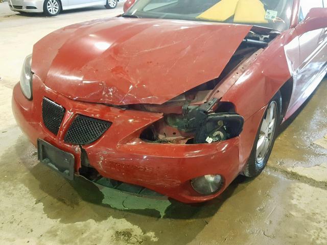 2G2WP552181123291 - 2008 PONTIAC GRAND PRIX RED photo 9