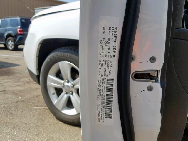 1J4NT1FAXBD178670 - 2011 JEEP COMPASS SP თეთრი ფოტო 10