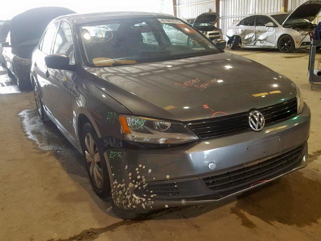 3VW2K7AJ5CM342254 - 2012 VOLKSWAGEN JETTA BASE GRAY photo 1