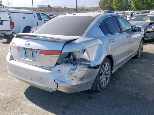 1HGCP2F85CA151644 - 2012 HONDA ACCORD EXL SILVER photo 4