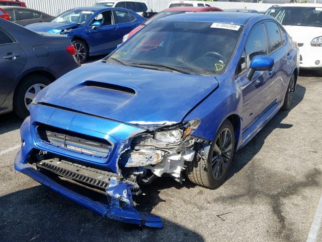 JF1VA1J68F8825179 - 2015 SUBARU WRX LIMITE BLUE photo 2