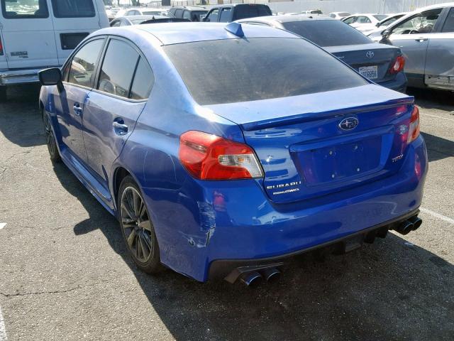 JF1VA1J68F8825179 - 2015 SUBARU WRX LIMITE BLUE photo 3