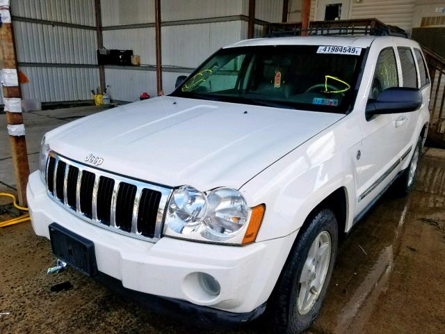 1J8HR58N97C656530 - 2007 JEEP GRAND CHER WHITE photo 2