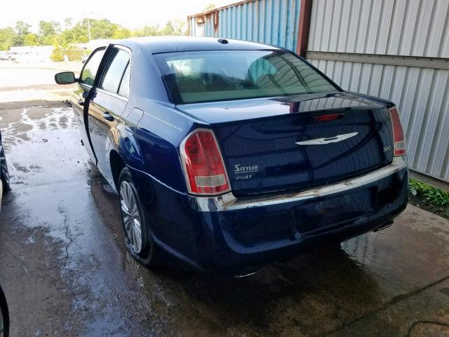 2C3CCARG8DH564799 - 2013 CHRYSLER 300 BLUE photo 3