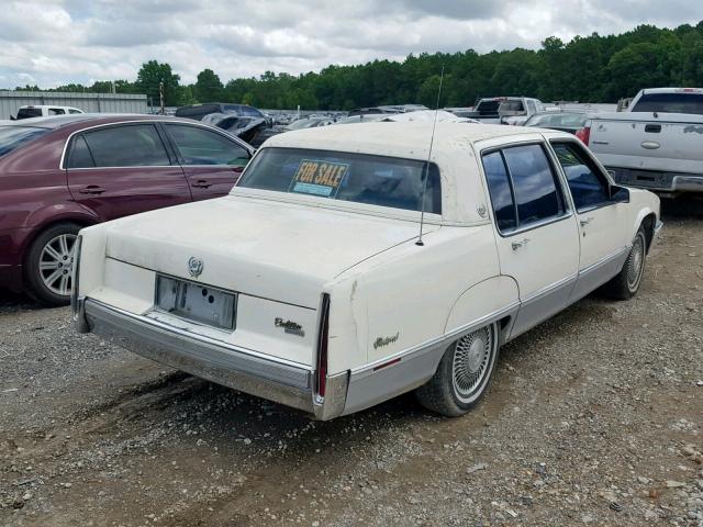 1G6CB5153K4324248 - 1989 CADILLAC FLEETWOOD WHITE photo 4