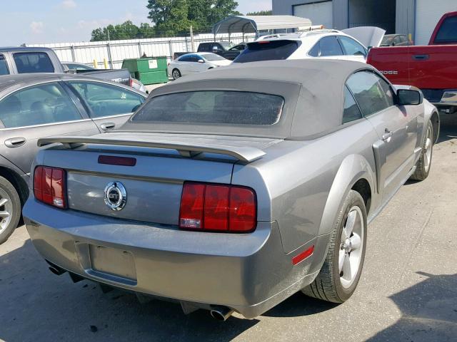 1ZVHT85H295101965 - 2009 FORD MUSTANG GT GRAY photo 4