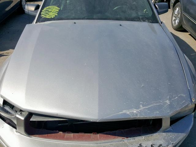 1ZVHT85H295101965 - 2009 FORD MUSTANG GT GRAY photo 7