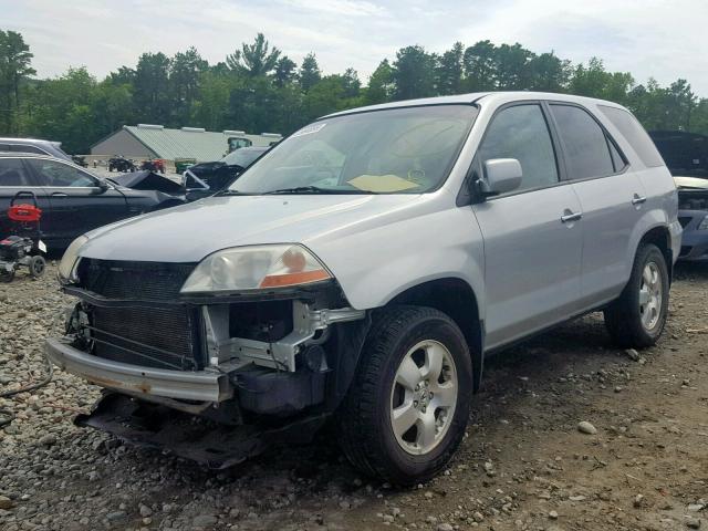 2HNYD18263H548646 - 2003 ACURA MDX SILVER photo 2