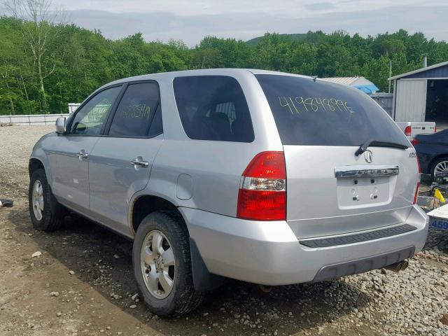 2HNYD18263H548646 - 2003 ACURA MDX SILVER photo 3