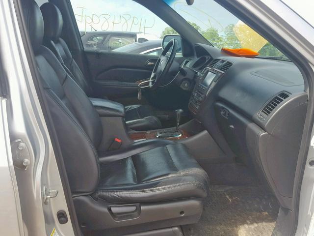 2HNYD18263H548646 - 2003 ACURA MDX SILVER photo 5