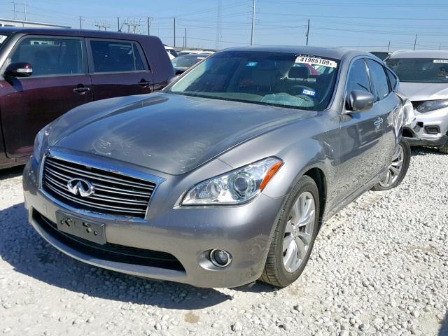 JN1BY1AP3DM513456 - 2013 INFINITI M37 GRAY photo 2