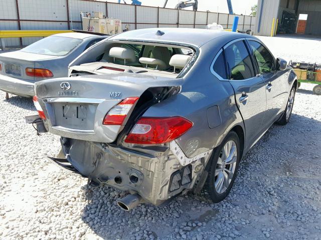 JN1BY1AP3DM513456 - 2013 INFINITI M37 GRAY photo 4