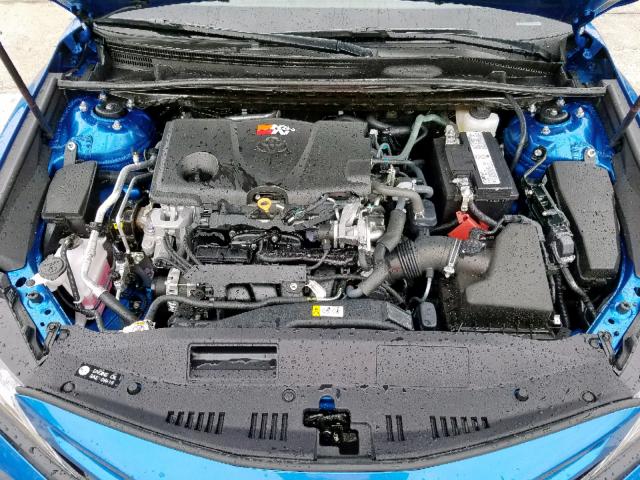 4T1B61HK3KU256210 - 2019 TOYOTA CAMRY XSE BLUE photo 7