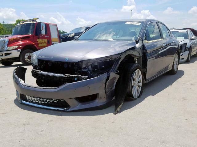 1HGCR2F84DA187725 - 2013 HONDA ACCORD EXL GRAY photo 2