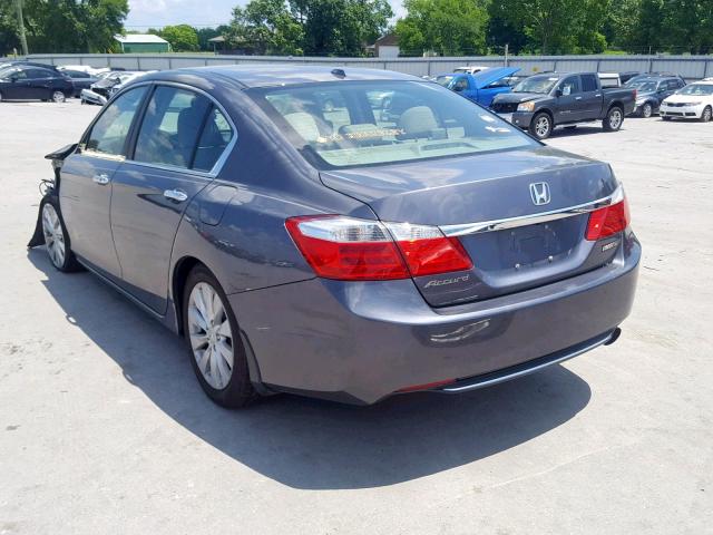 1HGCR2F84DA187725 - 2013 HONDA ACCORD EXL GRAY photo 3