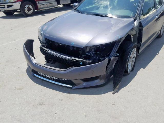 1HGCR2F84DA187725 - 2013 HONDA ACCORD EXL GRAY photo 9