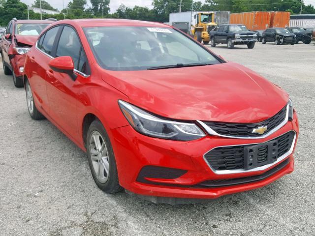 3G1BE6SM7HS609399 - 2017 CHEVROLET CRUZE LT RED photo 1