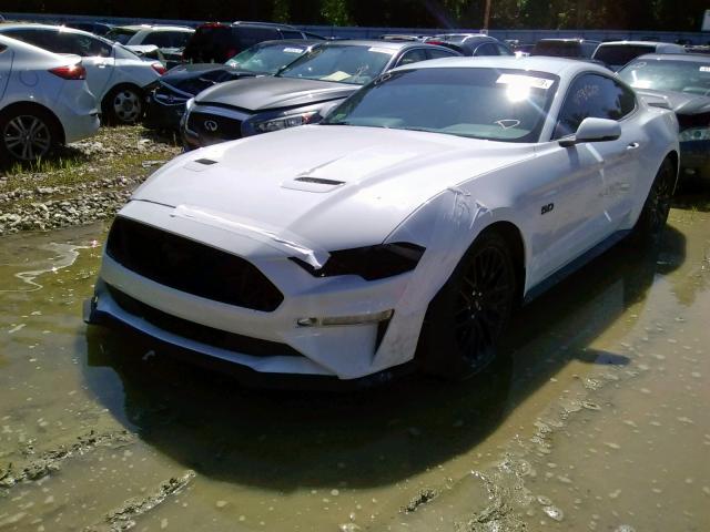 1FA6P8CF2J5106111 - 2018 FORD MUSTANG GT WHITE photo 2