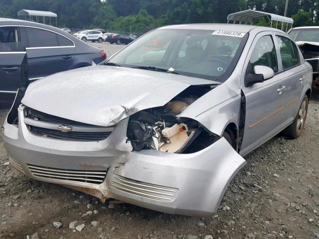 1G1AL58F787184687 - 2008 CHEVROLET COBALT LT SILVER photo 2