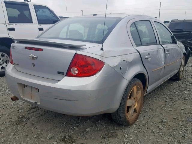 1G1AL58F787184687 - 2008 CHEVROLET COBALT LT SILVER photo 4