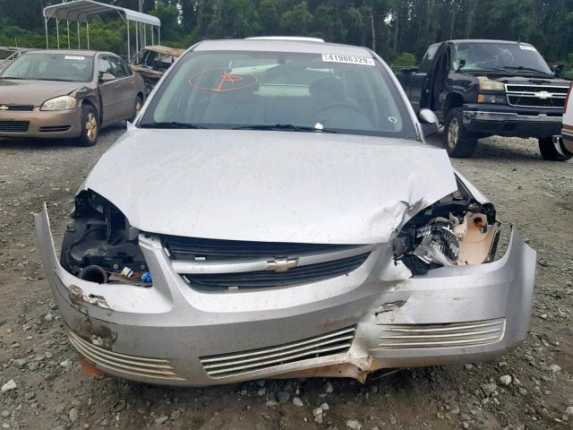 1G1AL58F787184687 - 2008 CHEVROLET COBALT LT SILVER photo 9