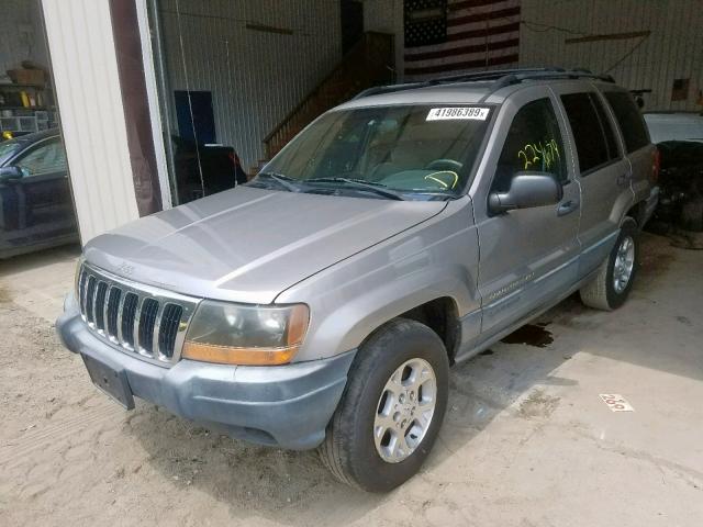 1J4GW48S81C638842 - 2001 JEEP GRAND CHER GRAY photo 2