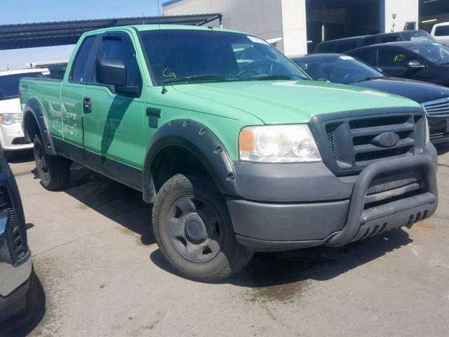 1FTPX14507KC74299 - 2007 FORD F150 GREEN photo 1